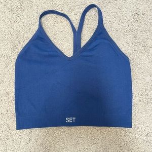 Set Active Navy Blue Sports Bra